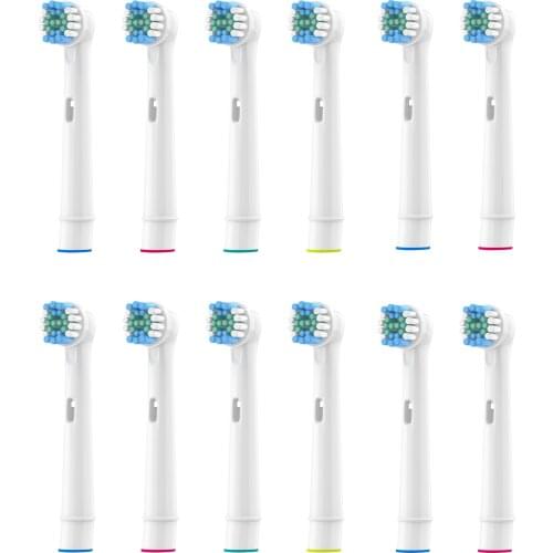 12pcs Replacement Brush Heads For Braun oral B D12,D16,D29,D20,D32,OC20,D10513, DB4510k 3744 3709 3757 D19 OC18 D811 D9525 D9511