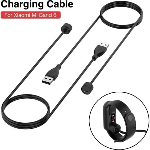 Charging Cable for Xiaomi Mi Band 6 USB Charger Adapter Wire for Mi Band 5 6 Smart Wristband 50cm Replacement Charger Cord