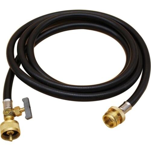 1lb 8 Feet Propane Tank Adapter Universal Torch Head Extension Hose with Flow Control Valve