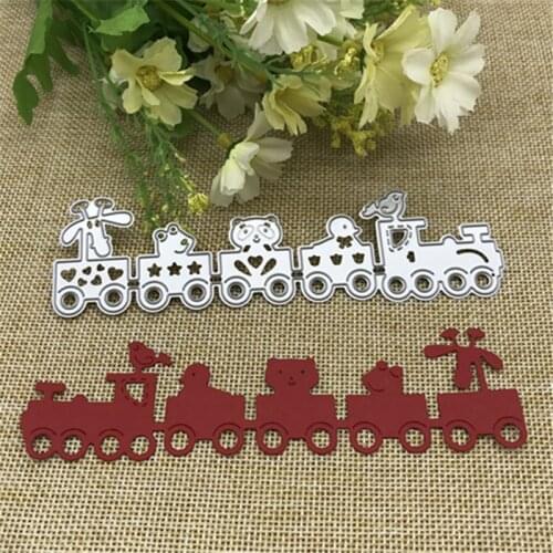 1PCS Cutting Dies Scrapbooking Dies Metal Cartoon Train DIY Scrapbooking Photo Album Decorative Embossing Stencil