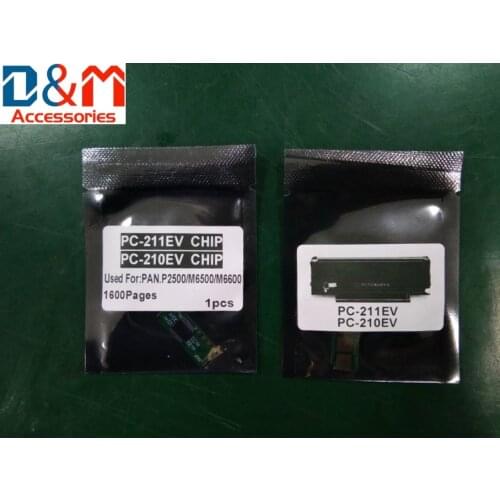 1Pcs Compatible New Toner Chip 1.6K PC-210 PC-211E PC-210E PC-211 For Pantum P2500W P2505 M6200 M6500 M6505 M6600 M6607