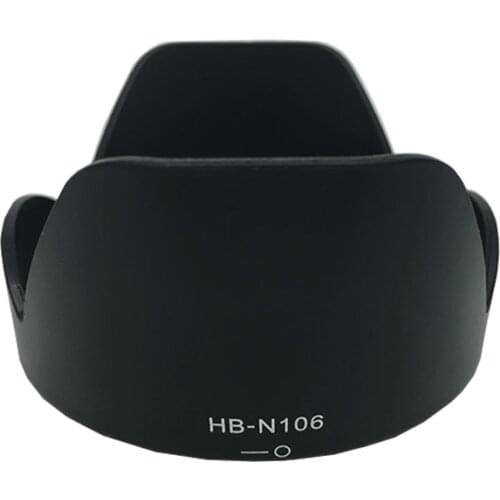10pcs/lot HB-N106 HB N106 Camera Bayonet petal Lens Hood Reversible suit for nik&n D3300 AF-P DX 18-55mm f/3.5-5.6G VR Lens SLR