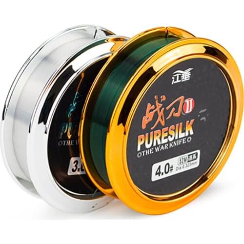 2pcs 0.3#-4.0# Nylon Fishing Line for Carp Fish Fluorocarbon Line Super Strong Pull Athletics Line 0.09-0.32mm Diameter