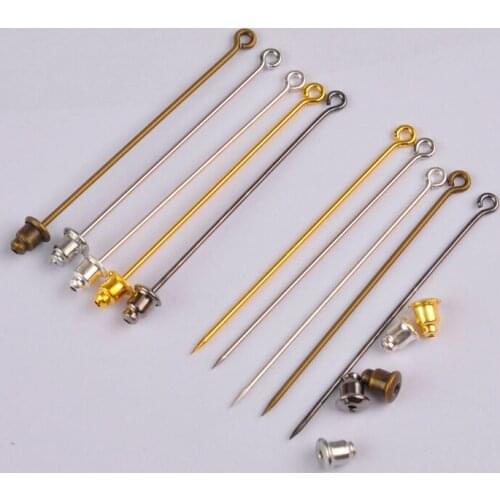 200pcs 50mm 60mm 70mm Hijab Scarf Safety Pins Sweater Shawl Clip Brooch For Women BPB-03
