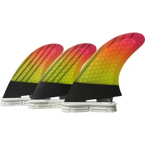 2021 New Double Tabs 2 M/L Size Fins Tri-Set Honeycomb Carbon Double Tabs 2 Fin Quilhas Surf Fin Free Shipping