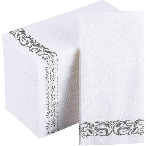 25 Disposable Napkins Soft to the Touch and Absorbent Paper Napkin Disposable Towels are Used in Bathrooms Weddings Parties