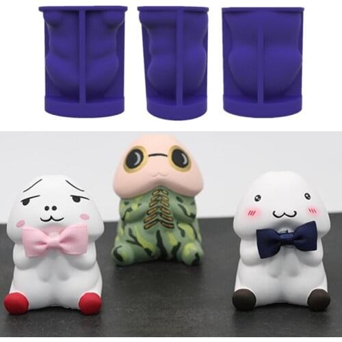 M2EA DIY 3D Toy Cute Epoxy Resin Mold Ornaments Home Decorations Silicone Mould