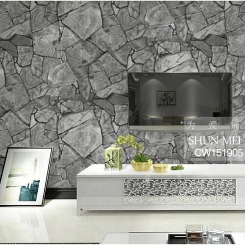 Beibehang 3D simulation of rock stone texture wallpaper the living room TV backdrop waterproof wall paper home decor tapety
