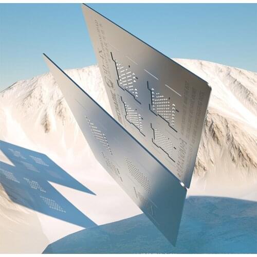 MECHANIC 3D Groove Reballing Stencil 3D-4X Hard Disk NAND PCIE Stencil for Phone XR XS max XS X 8P 8 7P 7 6sP 6P iPad 2/3/4