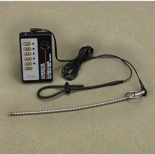 6mm Stainless Steel Penis Plug Electric/Electro Shock Anal Plug Extender Enlargement Sex Toy For Men