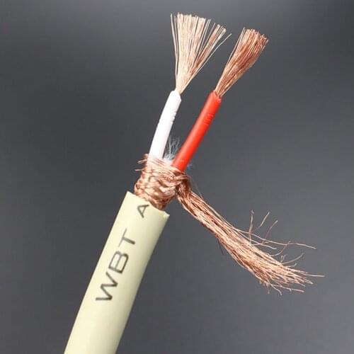 Audiophile WBT-888 RCA Audio Signal Cable Bulk 2-core Shielded High-resolution Cable