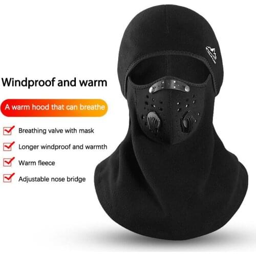 Full Face Cover Snowboard Hood Scarfs Outdoor Sport Windproof Sturdy Headgear Windproof Ski Mask Thermal Fleece Ski Mask