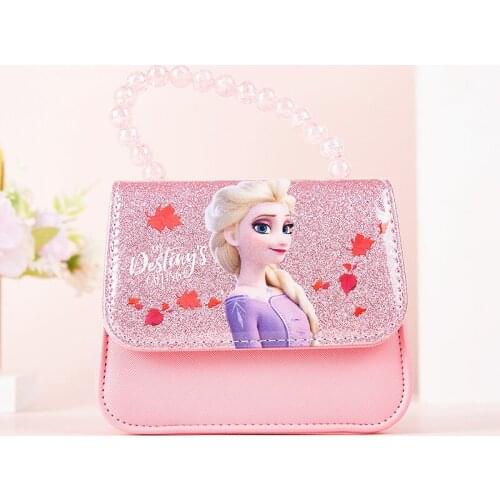 Disney Childrens Bags Frozen Tote Bag Birthday Gift Cute Mini Bag for Little Girl Coin Purse Plush Wallets Queen Elsa Anna