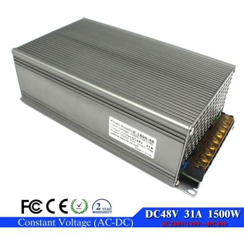 Best quality 48V USP 31A 1500W Switching Power Supply Driver AC 110 220V to DC48V SMPS for CCTV camera CNC Machinery Stepper