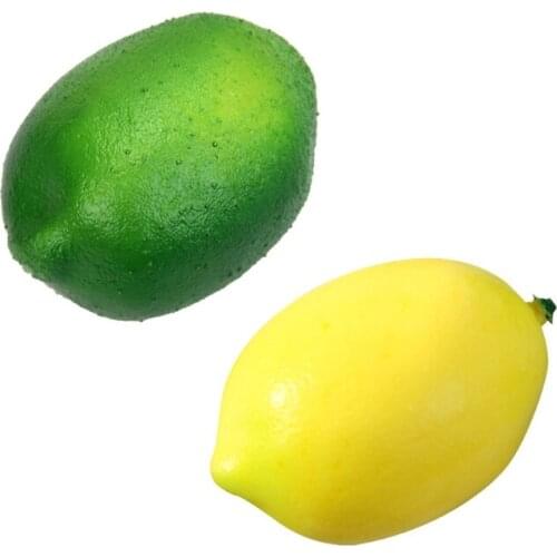 Artificial Lemon Fake Fruit Lifelike Simulation Lemons for Home House Kitchen Party Decoration Props