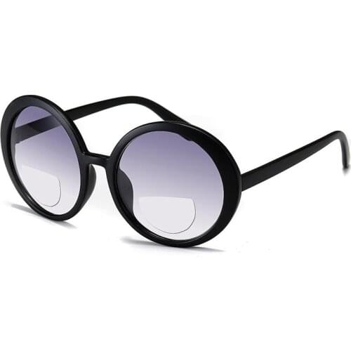 Retro Round Bifocals Reading Glasses Women Travel Driving Reading Sunglasses Men Look Near Far Fishing Presbyopia Spectacles