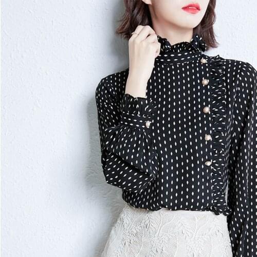Lucyever Polka Dot Blouses