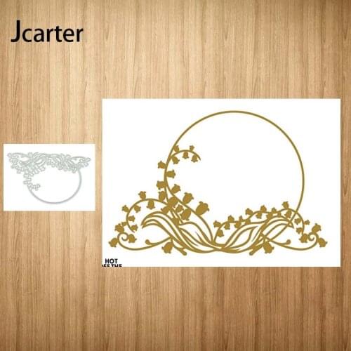 2021 New Arrival Metal Cutting Dies Circle Vine Craft Handmade Knife Mould Blade Punch Stencils Dies Cut for Scrapbooking Model