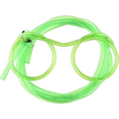 Fun Party Drinking Straw Eye Glasses PVC Flexible Straw Hoses DIY Straw Glasses for Kids Adults Birthday Parties Bar Supplies