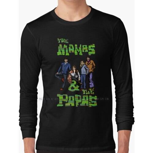 The Mamas And Papas Long Sleeve T Shirt 100% Pure Cotton Big Size The Mamas Papas Mama Cass Michelle Phillips Cass Elliot Denny
