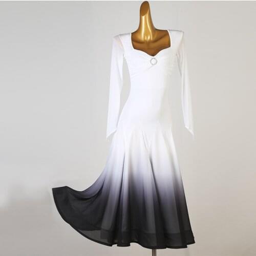 Ballrom Dance High-end Custom Female Adult Elegant Dress Performance Clothes Long Skirt Girl Fashion Competition Big Swing Skirt