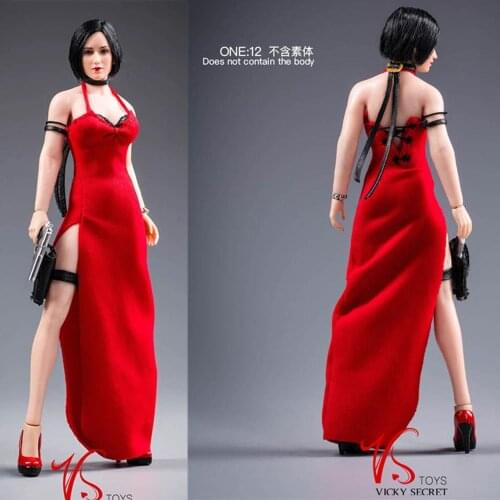 YMT028 1/12 Female Assassin AI Head Sculpt Costume Clothes Set Model Fit 6'' TBL T01A Action Figure Dolls In Stock
