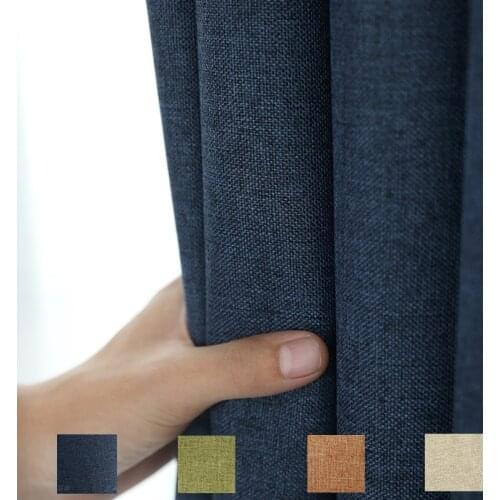 300cm Height Blackout Door Curtain Curtains For Modern Cotton Linen Bedroom Curtains Cloth Living Room Insulation Drapes