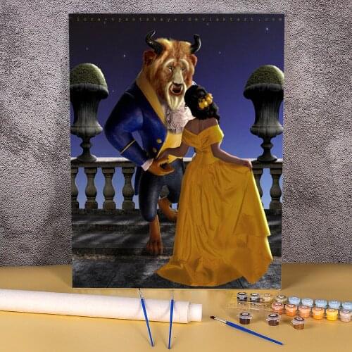 Woman Girl Paint By Numbers Complete Kit Oil Paints 40*50 Oil Painting Home Decor For Handicraft