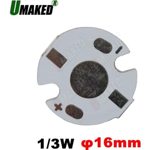 1w 3W 16mm led aluminum plate board for high power beads, LED pcb board for bulb light downlight etc