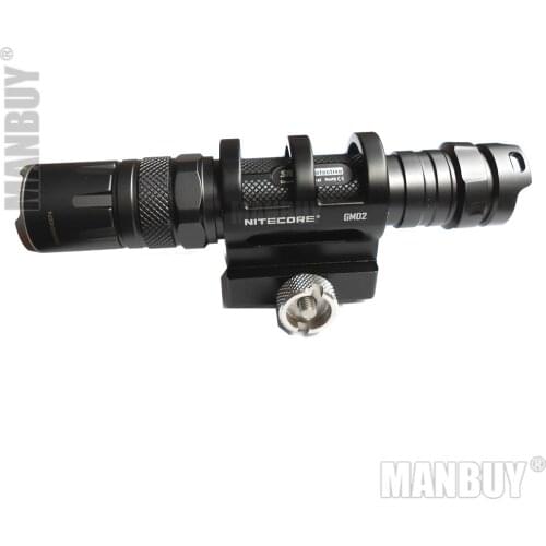 2021 GM02 NITECORE Gun Mount Suitable Flashlight Accessorie ALUMINIUM ALLOY P30 MT40GT MT20 MH27 MH10 SRT7GT MT26 MH25 wholesale