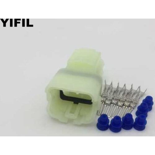 50pcs/lot Sumitomo 6 Pin HM 090 Male Motorcycle Connector 6187-6801 Electrical Connector Socket Housing Plug For Toyota
