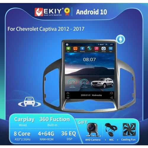EKIY For Chevrolet Captiva 2012 - 2017 Car Radio Multimedia Video Player Android 10 Navigation DVD Tesla Vetical Screen