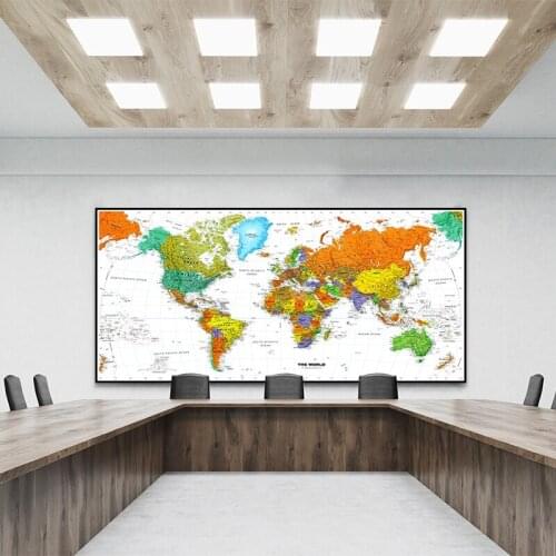 Large Hot Sale Classic Vintage World Map Canvas Painting Prints Poster Wall Art Picture Nordic for Living Room Home Decoration