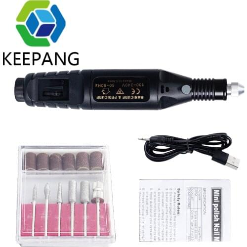 Electric Drill File Set Mini Drill Electric Pen Handy Tools for Polishing Crafts and 3D Printing Models Grinding Nails