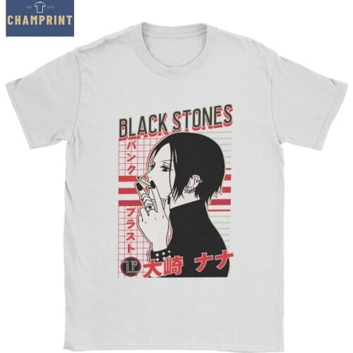 Nana Osaki Anime Men T Shirts Manga Funny Tees Short Sleeve Crew Neck T-Shirt Cotton Printed Clothes