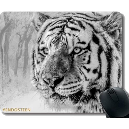 Gaming Mouse Pad Custom,Tiger Muzzle Predator 127893 Non-Slip Rubber Base Mousepad