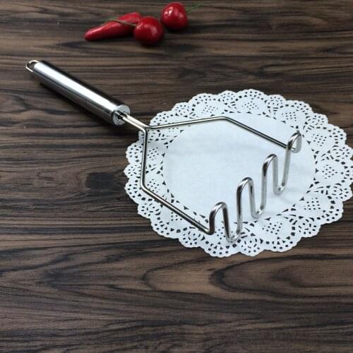 Stainless Steel Wave Shape Potato Masher Tool Mashed Pressed Kitchen Gadget Tools Sweet Potato Masher High Quality 1pc