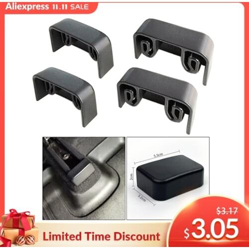 Set of 4 Rear Seat Rails Vehicle Anti-Kick Plastic Plugs for Tesla Model Y