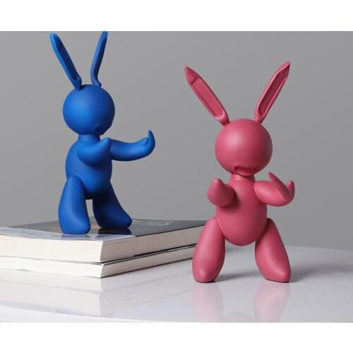 Nordic Resin Crafts Machine Rabbit Creative Decorations Home Living Room Study Bedroom Porch Creative Decorations Home Decor