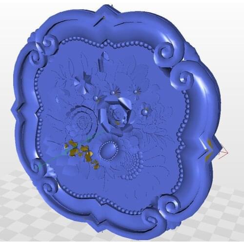 Model relief format rosette_65 3d for cnc in STL file 3d