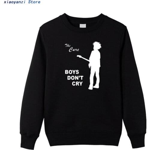 Autumn Fashion The Cure Men sweatshirts Rock And Roll Casual New Printed BOYS DO NOT CRY Long Sleeve hoodies band Cotton Mens