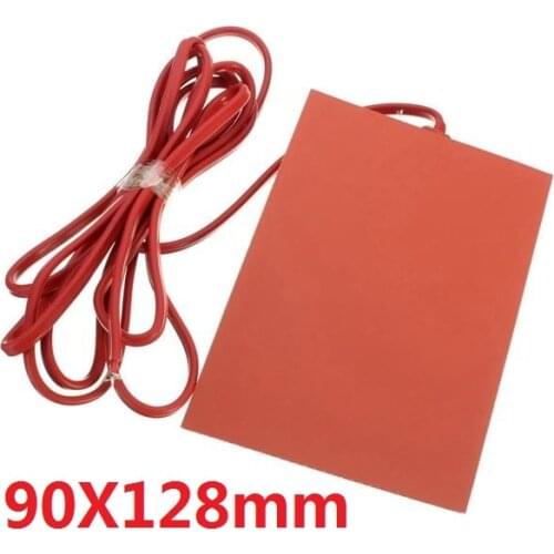 AC 220V Engine Oil Tank Preheater Wear Protect Silicone Heater 9cm X 12.8cm + 90C Thermostat