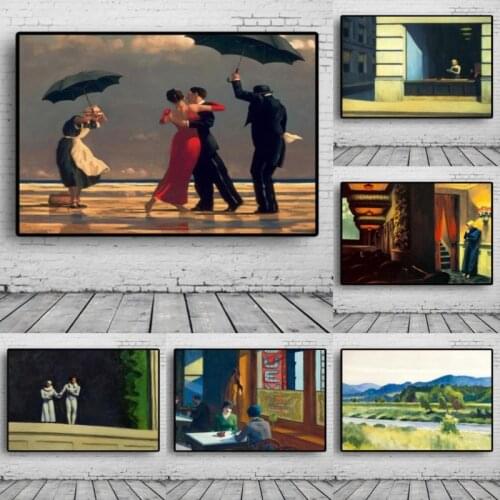Edward Hopper Wallpaper Wall Art Canvas Painting Posters Prints Modern Painting Wall Picture For Living Room Home Decor Art