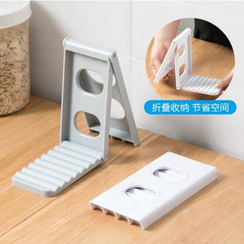 Table top folding pot cover rack kitchen shovel shelving pot cover utensil sitting cutting board cutting board storage rack