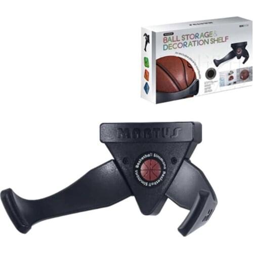 Perforation-Free Ball Holder Rack Wall Mounted Sports Basketball Football Storage Display on Indoor Wall Home Indoor