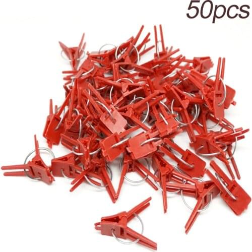 50pcs Plastic Grafting Clips Graft clip Garden Plant Clamp Support Vegetable Flower Eggplant Tomato Vine Stalks Fix Grow Upright