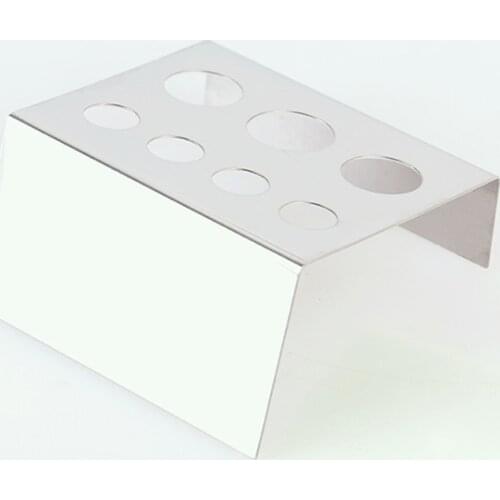 Tattoo Ink Cup Holder Pigment Container Stand 7 Hole Stainless Steel Permanent Makeup Microblading with Tattoo Ink Pigment Cups