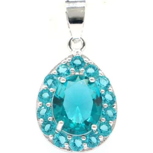 54x27mm Hot Selling Cross Delicate Fine Cut Created Violet Tanzanite Pink Tourmaline Silver Pendant Wholesale