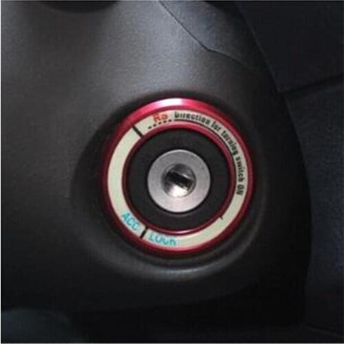 Car luminous aluminium alloy ignition key ring cover decoration sticker for XV forester XV / kia RIO K2 K5 / Hyundai Solaris