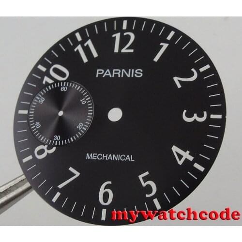 38.9mm parnis luminous black dial fit eta 6497 ST 3600 movement Watch dial D108